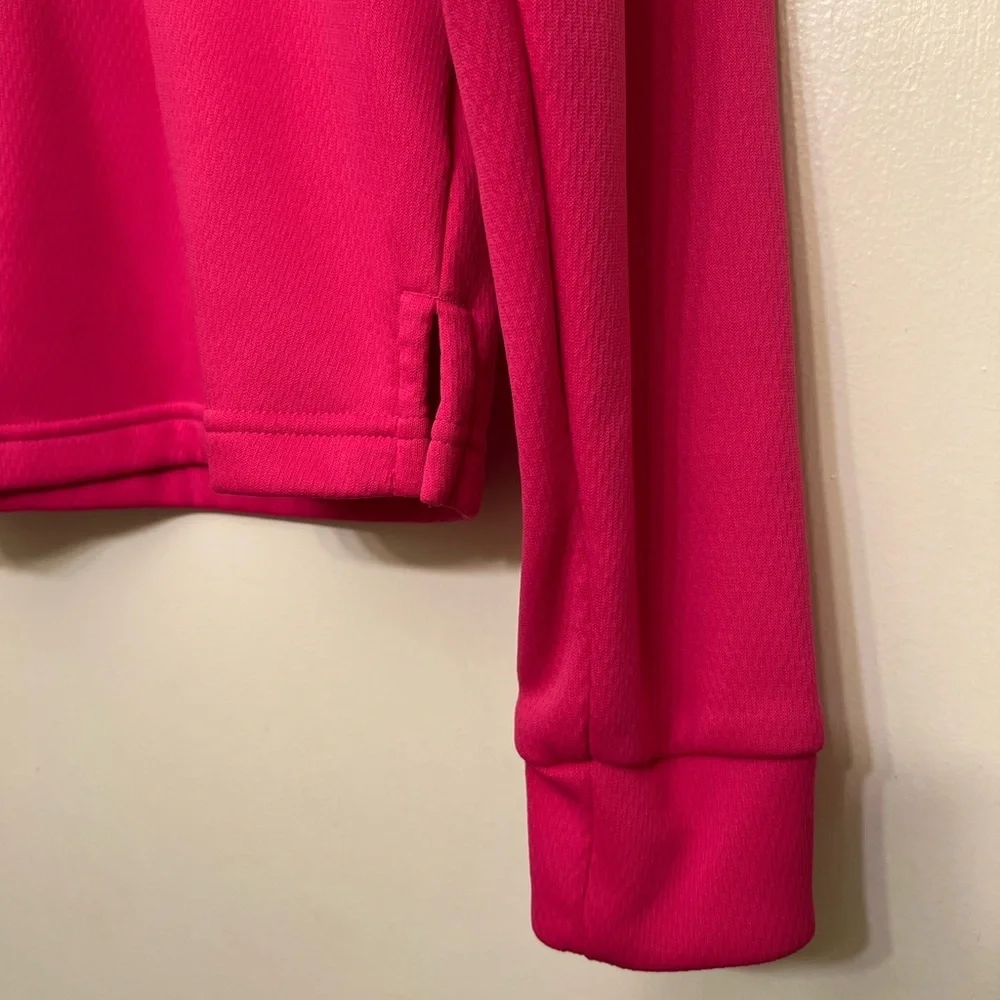 adidas Hot Pink Logo Hoodie, Small - Picture 4 of 8